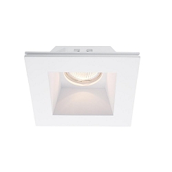 Recessed ceiling ring, square, voltage constant, 12V AC / DC, GU5.3 / MR16, 50W, plaster, 120x120mm