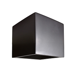 wall luminaire CUBE up / down, cube shape G9 IP20, black dimmable