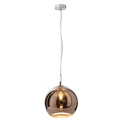 Pendant luminaire FURNEL, E27, silver / chrome