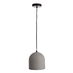 Concrete pendant luminaire CONCRETO I, E27, grey