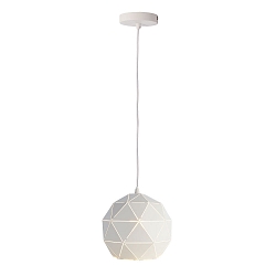 Pendant luminaire ASTEROPE RUND 250, E27, matt white