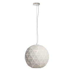 Pendant luminaire ASTEROPE RUND 500, E27, matt white