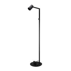 floor lamp CAN TILT with plug, switchable, cardanic swivelling GU10 IP20, black 
