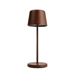 battery table lamp CANIS MINI CCT Switch, with touch dimmer IP65, mat, rust dimmable