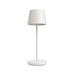 battery table lamp CANIS MINI CCT Switch, with touch dimmer IP65, white matt dimmable