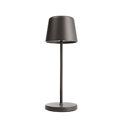 battery table lamp CANIS MINI CCT Switch, with touch dimmer IP65, grey, mat dimmable
