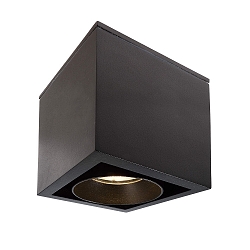 KapegoLED ceiling luminaire CETI, voltage constant, 220-240V AC / 50-60Hz, 9.2W, warmwei�, die-cast aluminum, black