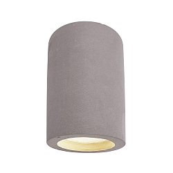 Concrete ceiling luminaire NAOS II, � 7cm / heught 11.2cm, GU10, starr, concrete nature