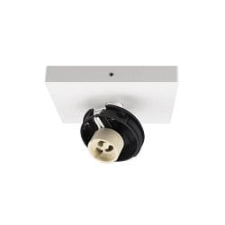 ceiling luminaire CAN TILT SQUARE BASE 11CM MIX'N MATCH 1/3 1 flame, square, without shade, cardanic swivelling GU10 IP20, white