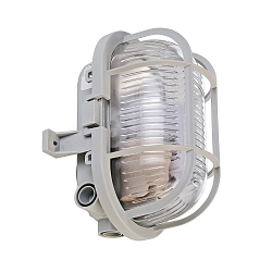 Wall / Ceiling luminaire SYRMA, oval, 220-240V AC/50-60Hz, E27, 1x max. 42W, grey