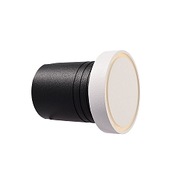 Recessed LED wall luminaire HADAR RUND, 4W 2700K 22lm 100�, voltage constant, symmetrical, dimmable, white