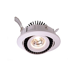 Recessed LED ceiling luminaire shop I recessed Downlight, current constant, 500 mA, 15W, 30�, 4000K, white