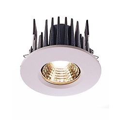 Recessed LED ceiling luminaire COB 86 IP65 round, current constant, 350 mA, 8W, 2700K