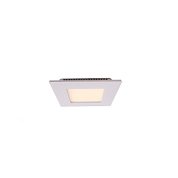 LED ceiling luminaire LED Panel square 8, current constant, 350 mA, 8W 2700K 120�, white