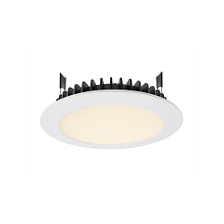 KapegoLED recessed ceiling luminaire LED Panel Round III 20, current constant, 28V DC, 700 mA, 20W, white, 3000K