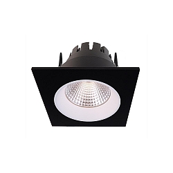 KapegoLED recessed ceiling ring Orionis, square, current constant, 17-19V DC, 350mA, 6.5W, warm white, white / matt black