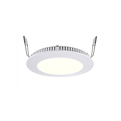 KapegoLED recessed ceiling luminaire LED Panel 8, RGB + warm white, voltage constant, 24V DC, 8W, matt white