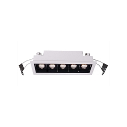 KapegoLED recessed ceiling luminaire CETI 5, current constant, 14-15V DC, 700 mA, 10W, 2900K, matt white