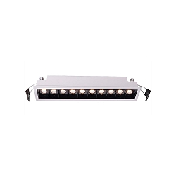 KapegoLED recessed ceiling luminaire CETI 10, current constant, 28-29V DC, 700 mA, 20W, 2900K, matt white