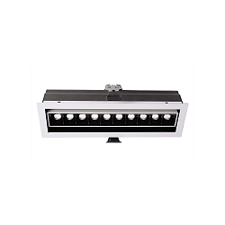 KapegoLED recessed ceiling luminaire CETI 10 Adjust, current constant, 28-29V DC, 700 mA, 20W, matt white, warm white