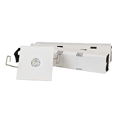 Ceiling recessed luminaire ALNAIR  Emergency luminaire, for the illumination of areas, 230V AC/50-60Hz, 1W