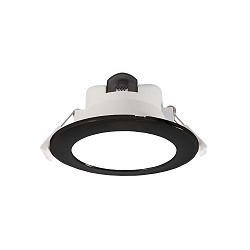 ceiling recessed luminaire ACRUX 120 CCT Switch, with decorative ring IP20, black, white dimmable