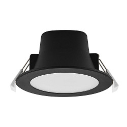downlight ACRUX PRO 82 rigid, CCT Switch, UGR < 19 IP20/ IP54, glossy, black dimmable