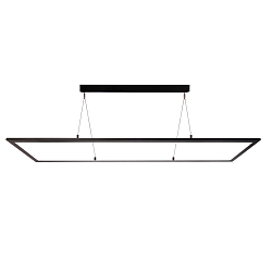 pendant luminaire EVENT-PANEL TRANSPARENT RGBNW up / down, dimmable, RGBW IP20, clear, black, transparent dimmable