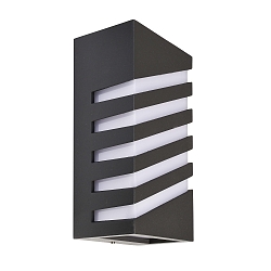 outdoor wall luminaire GRUMIUM SQUARE CCT II square, CCT Switch, switchable IP54, dark grey 