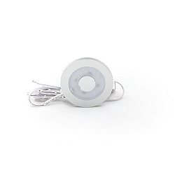 LED furniture luminaire PATY ROUND, IP20, 12V DC, 2.5W 3000K 185lm 120�, without power adapter, silver grey
