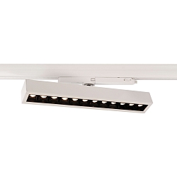3-phase spot ALNITAK rotatable, voltage constant, tiltable, with lens optics IP20, clear, transparent, white 