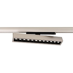 3-phase spot ALNITAK IP20, silver, transparent