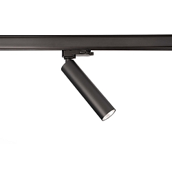 3-phase spot SLIM cylindrical, adjustable, UGR < 19 IP20, deep black dimmable