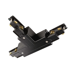3-phase T-connector D LINE/DALI DALI controllable, codable, right-right-left, black