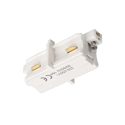 1-phase straight connector D ONE, white