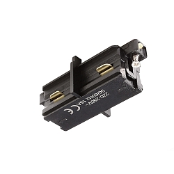 1-phase straight connector D ONE, black