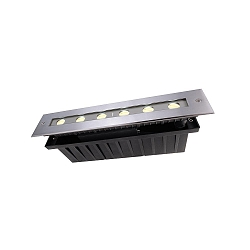 LED in-ground luminaire LINE II WW, 10W, asymmetrical, 220-240V AC, 3000K, stainless steel