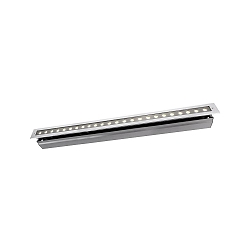 KapegoLED in-ground luminaire LINE VI, 220-240V, 32W, silver clear / transparent, warm white