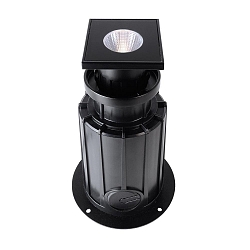 KapegoLED in-ground luminaire NC COB I square, 220-240V, 5W, black transparent