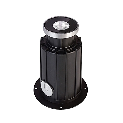 KapegoLED in-ground luminaire NC COB I round, 220-240V, 5W, black transparent