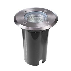 Floor recessed luminaire ATON, round, set, voltage constant, 220-240V AC/50-60Hz, 1x max. 7W
