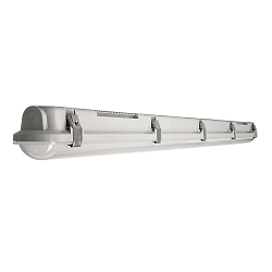 damp-proof luminaire TRI PROOF BASIC 121CM / 36W 840 ON-OFF impact resistant, switchable IP65, light grey 