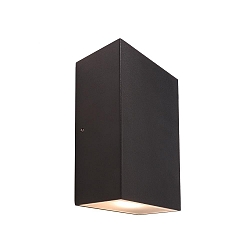 LED wall luminaire KIMBALI, square, 6W, 220-240V, 3000K, IP44, anthracite