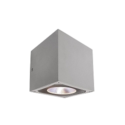 KapegoLED wall luminaire CUBODO II Double, 220-240V, 14W, clear / transparent, silver grey