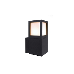 Kapego wall luminaire Facado A, voltage constant, 220-240V AC / 50-60Hz, E27, 20W, die-cast aluminum, anthracite