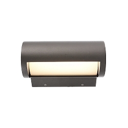 Outdoor LED wall luminaire SEGIN, IP65, 13.5W 3000K 370lm, schwenkbar, alu diecast, dark grey