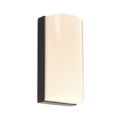 Outdoor LED wall luminaire GRUMIUM RUND, IP54, 10W 3000K 730lm 138�, die-cast aluminum, dark grey