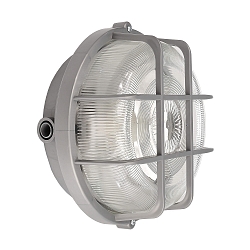 wall and ceiling luminaire SOTANO RETRO round E27 IP44, grey dimmable