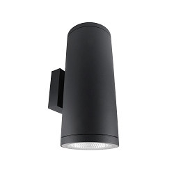 facade spotlight SHORELINE PRO ROUND 140 UP&DOWN 2 flames, round, CCT Switch IP65, dark grey dimmable