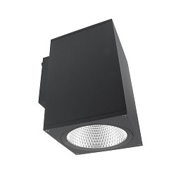 facade spotlight SHORELINE PRO SQUARE 140 DOWN 1 flame, square, CCT Switch IP65, dark grey dimmable